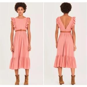 BA&SH Joyce Backless Midi Dress‎ Size Medium